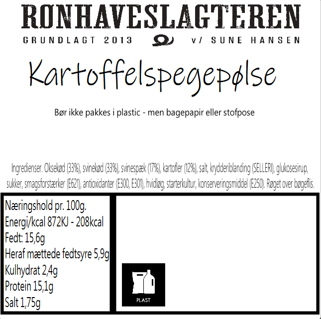 Kartoffelspegepølse