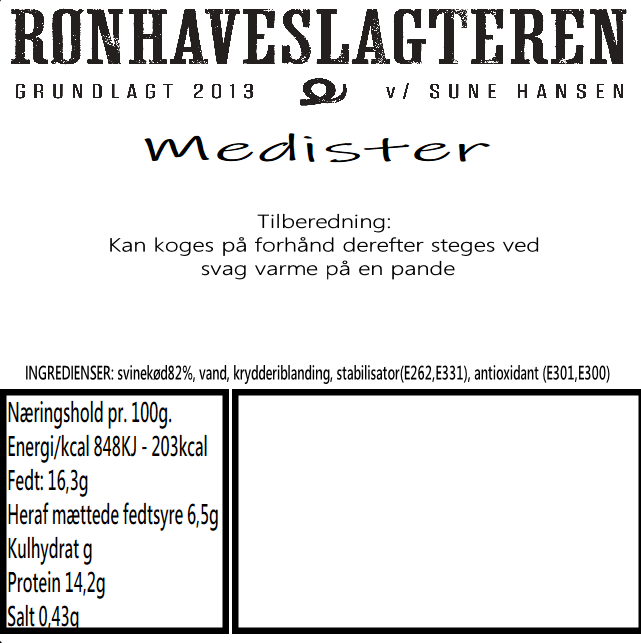 Medister (500gr - Frost)