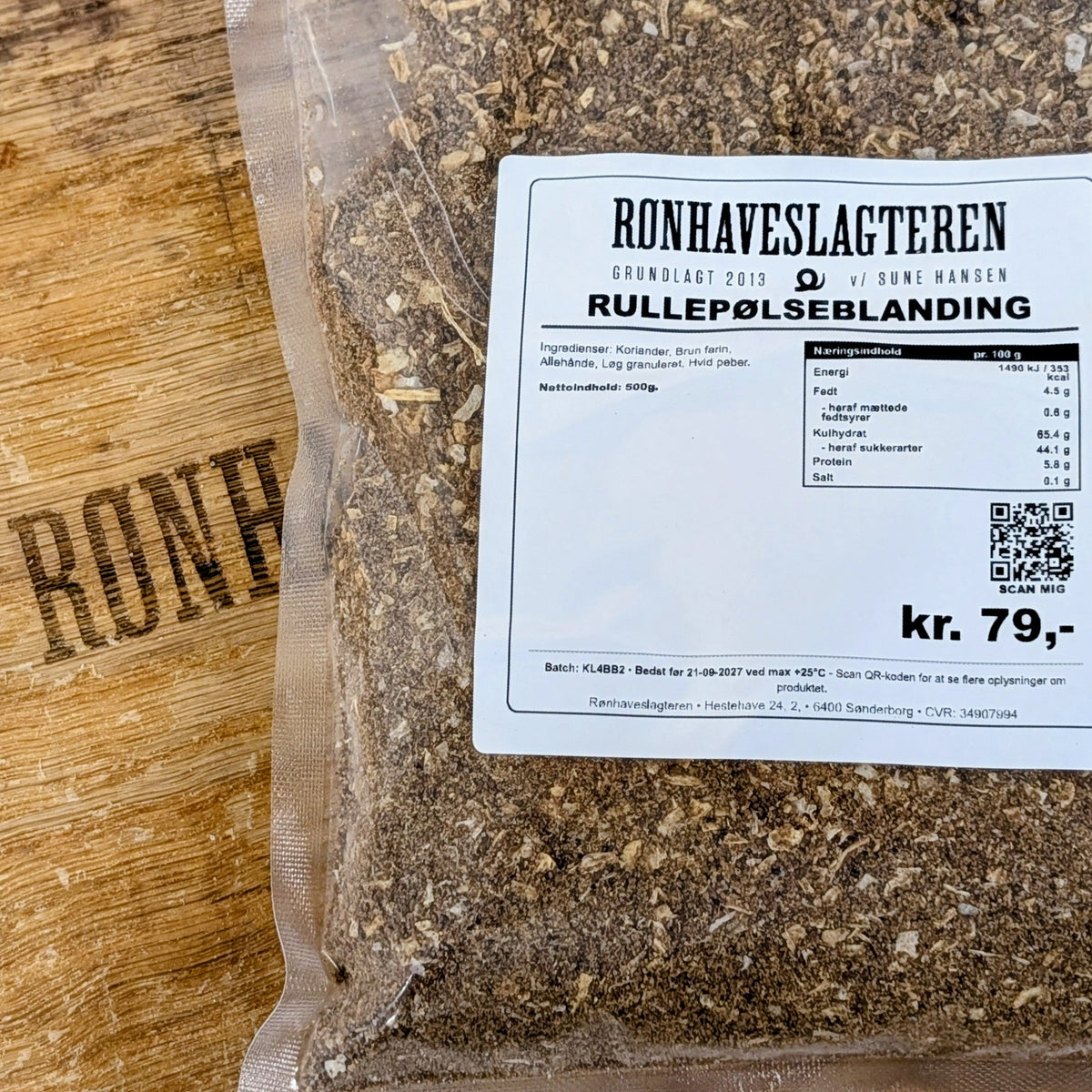 Krydderiblanding til Hjemmelavet Rullepølse