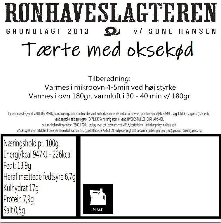 Tærte med oksekød