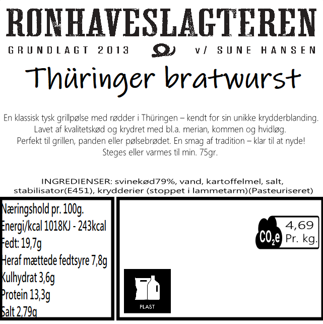 Thüringer bratwurst(4stk)