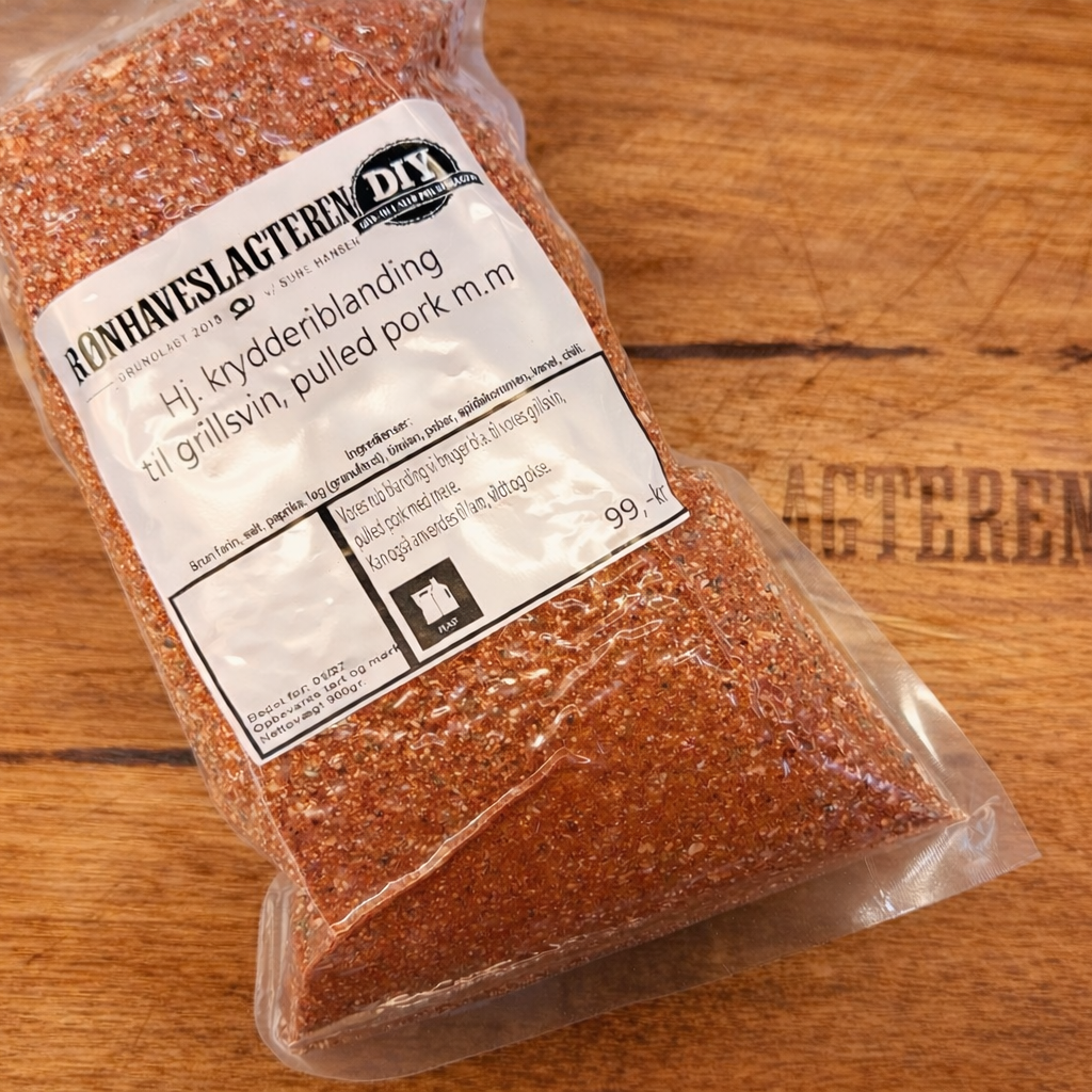 Sød & krydret BBQ-rub til grillsvin/pulled pork