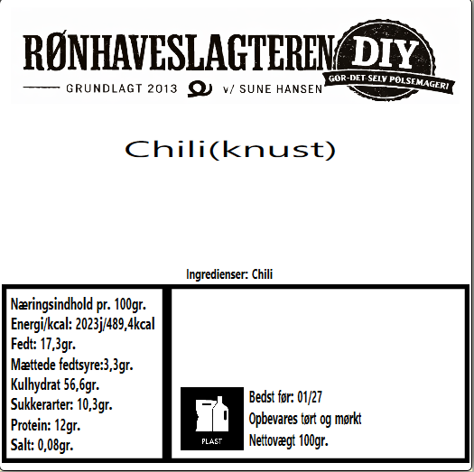 Chili knust