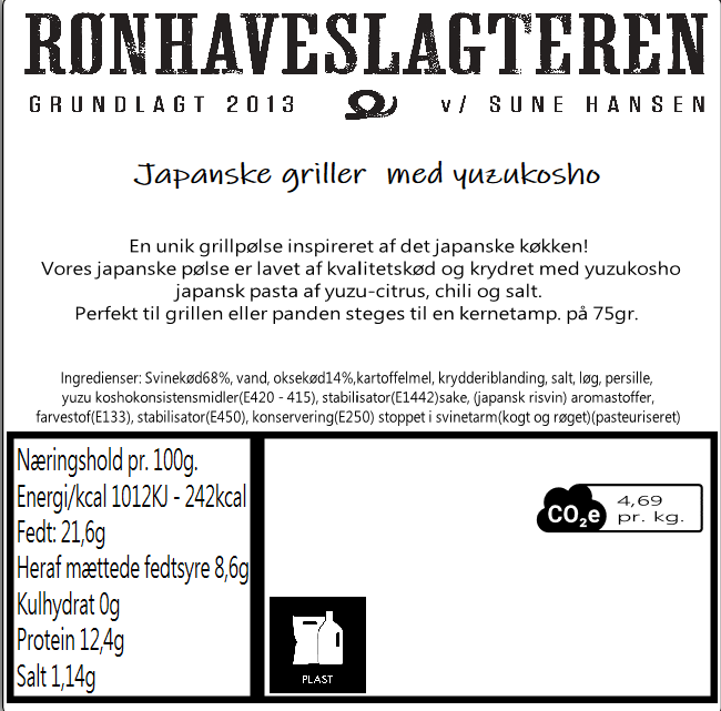 Japanske griller med yuzukosho(4stk)
