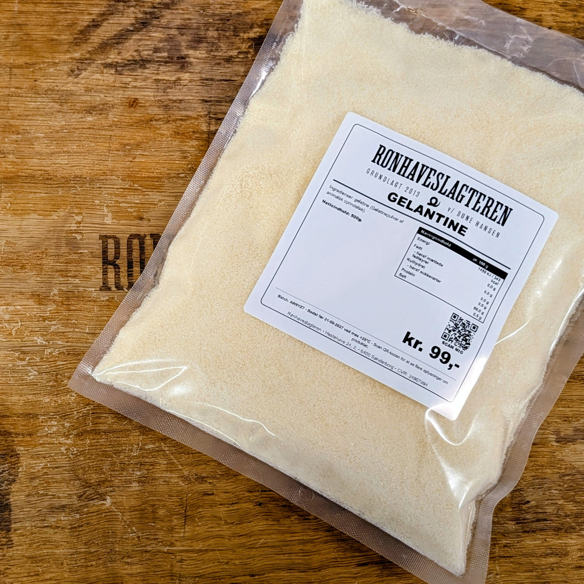 Gelatine bloom 270 fra RønhaveSlagteren