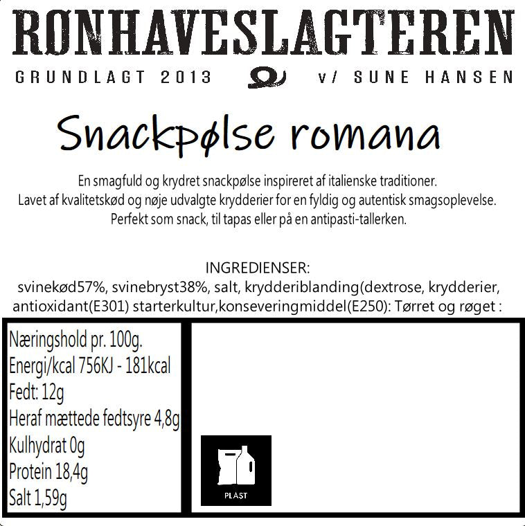 Snackpølse romana (5stk)