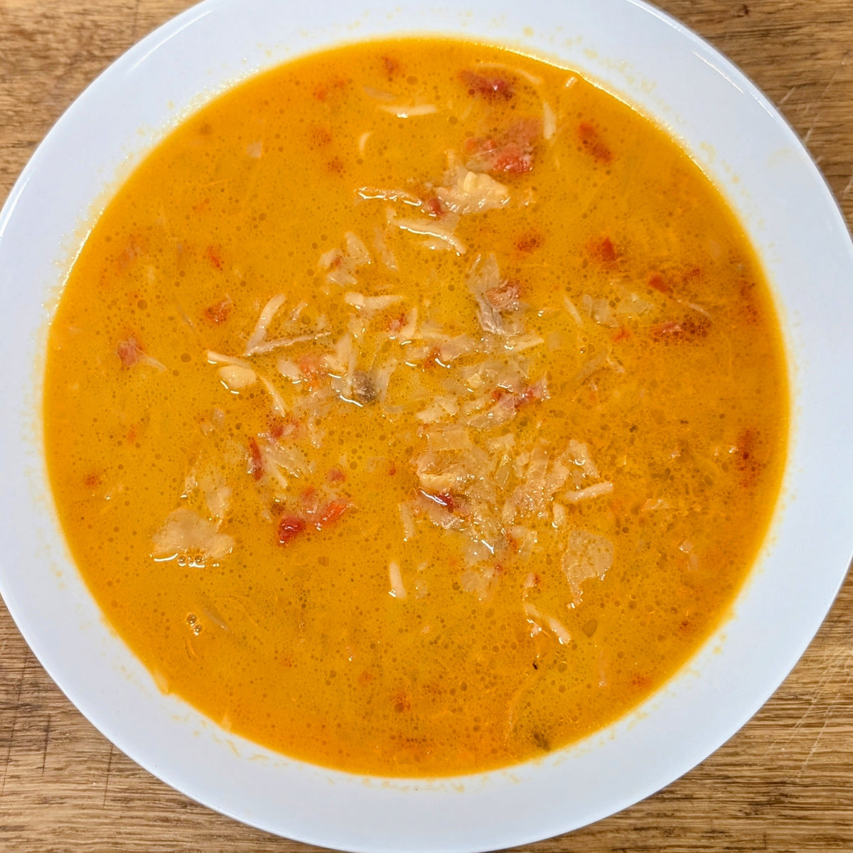 Thai suppe med svinekød