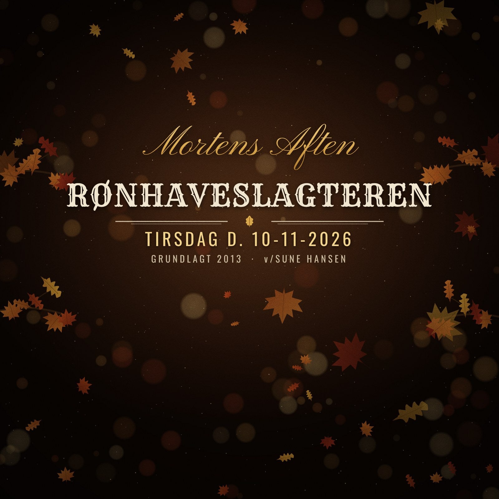 Mortens aften hos RønhaveSlagteren – tirsdag d. 10-11-2026