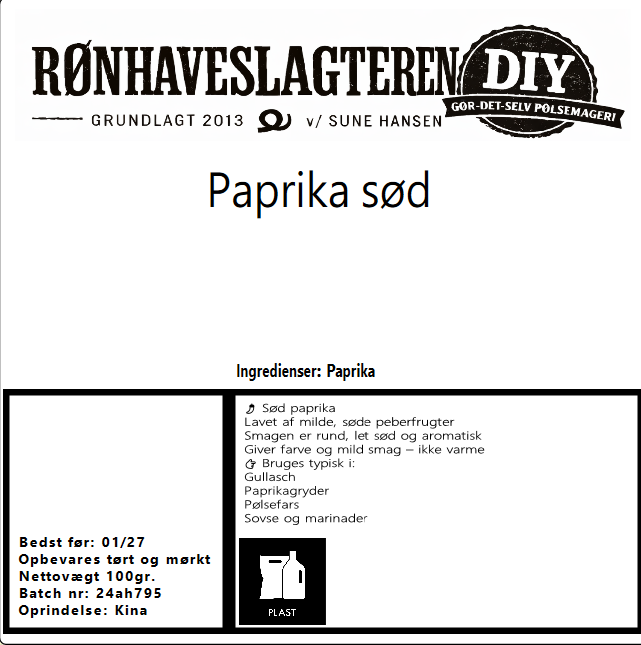 Paprika sød