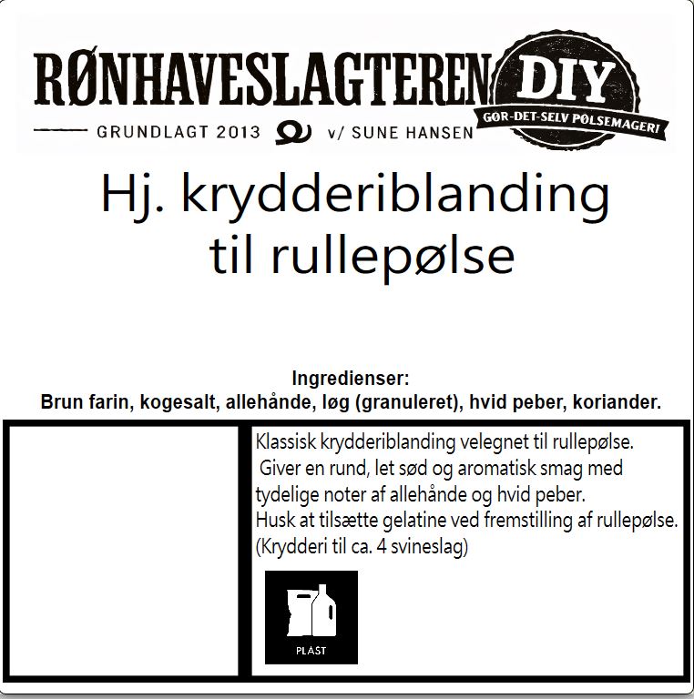 Hj. krydderiblanding til rullepølse